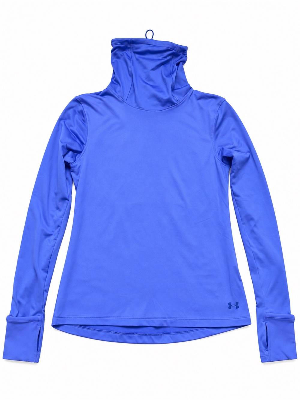 Under Armour Run Fitted Funnel Neck Running Top Blue Small